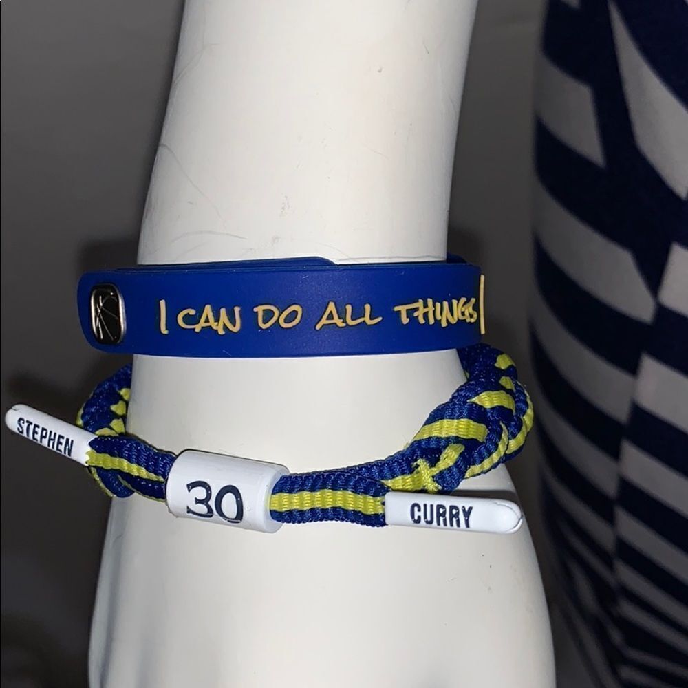 STEPH CURRY ROPE BRACELET ADJUSTABLE NBA FAN WRISTBAND BASKETBALL 30 - Picture 4 of 5